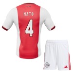 Günstige Fußballtrikots Ajax Amsterdam Hato 4 Kinder Heimtrikot 2025-26 Kurzarm